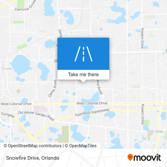 Mapa de Snowfire Drive