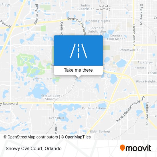 Mapa de Snowy Owl Court