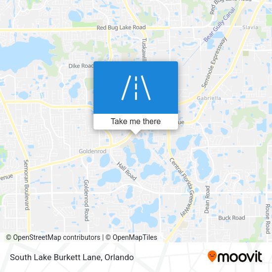 South Lake Burkett Lane map