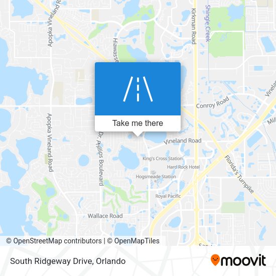 Mapa de South Ridgeway Drive