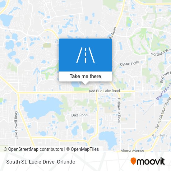 South St. Lucie Drive map