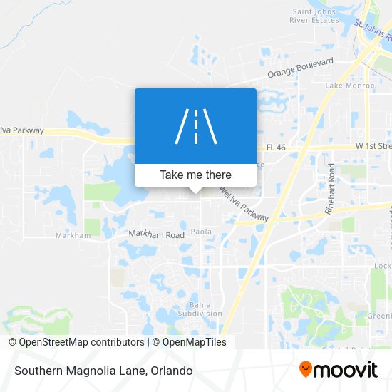 Southern Magnolia Lane map