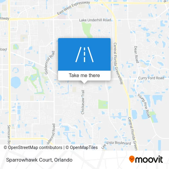 Sparrowhawk Court map