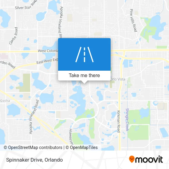 Spinnaker Drive map