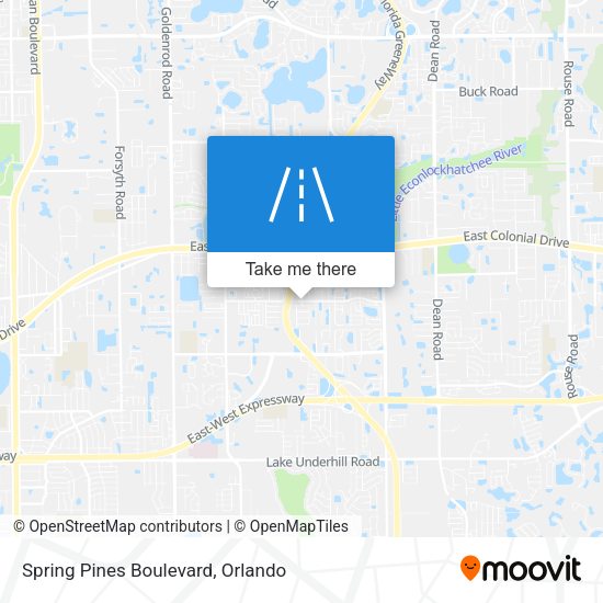Spring Pines Boulevard map