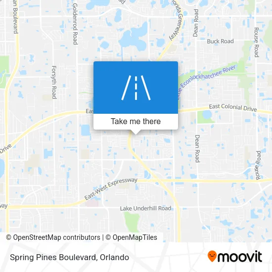 Spring Pines Boulevard map
