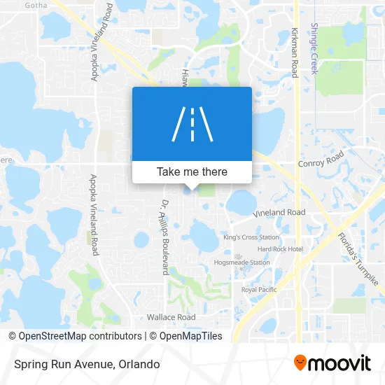 Spring Run Avenue map