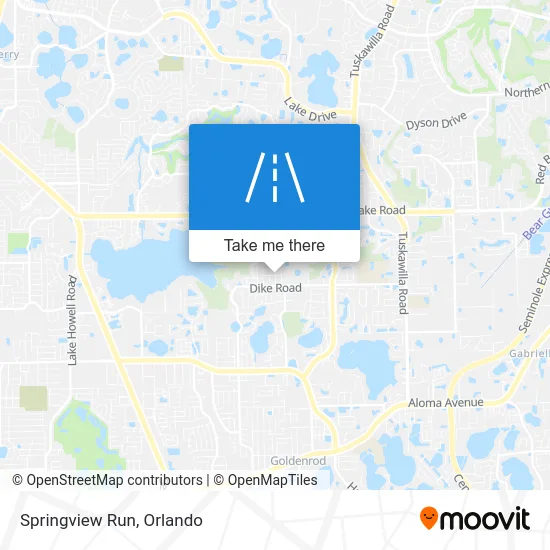 Springview Run map