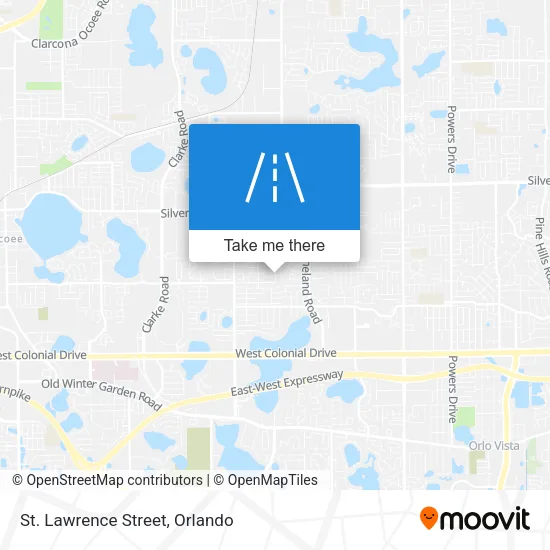 St. Lawrence Street map