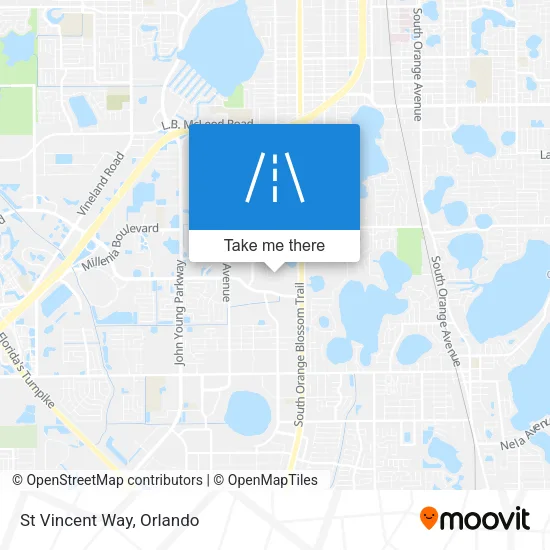 St Vincent Way map