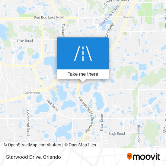 Starwood Drive map