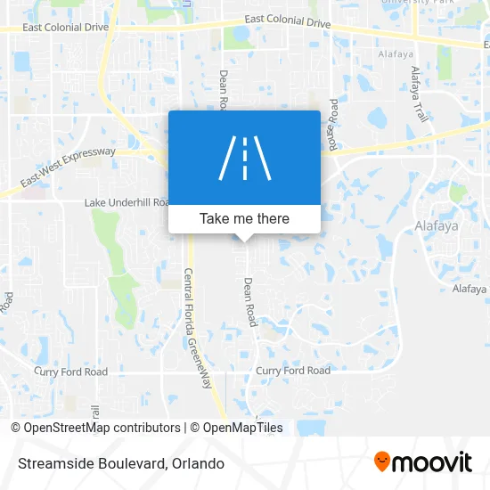 Streamside Boulevard map
