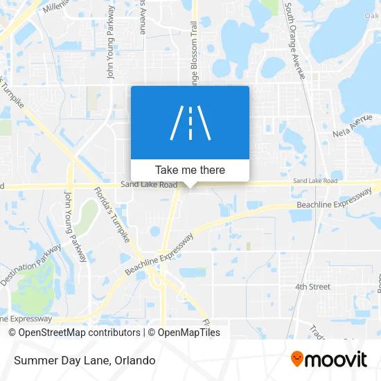 Summer Day Lane map
