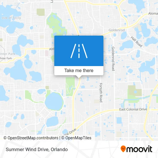 Summer Wind Drive map