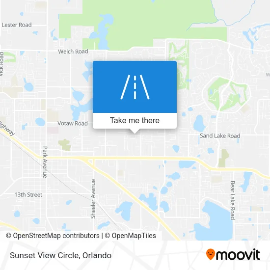 Sunset View Circle map