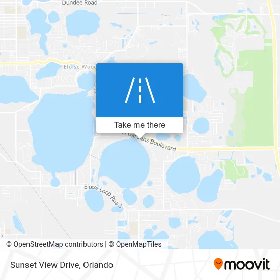 Sunset View Drive map