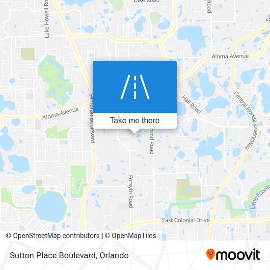 Mapa de Sutton Place Boulevard