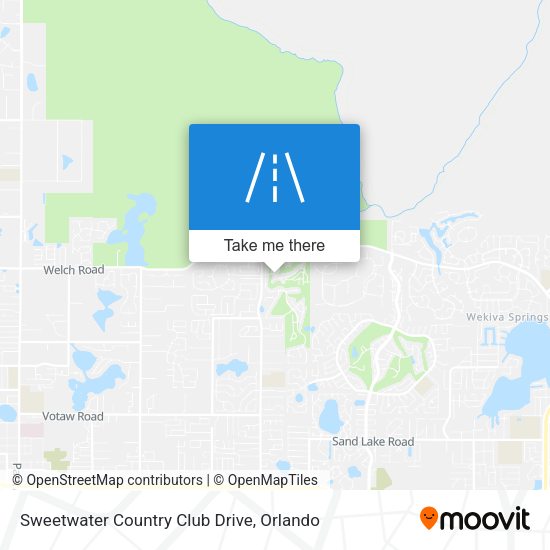 Sweetwater Country Club Drive map