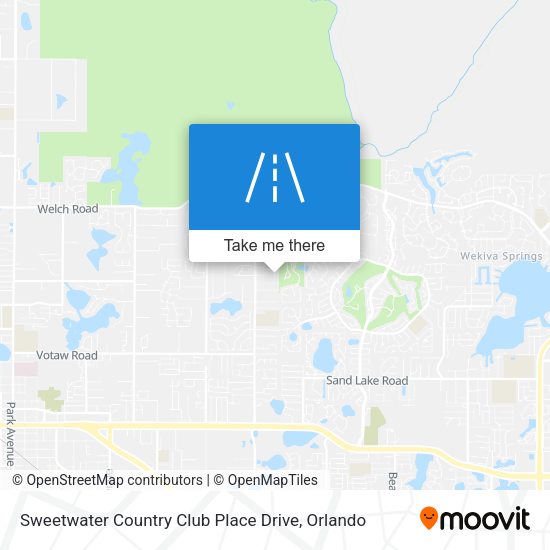 Mapa de Sweetwater Country Club Place Drive
