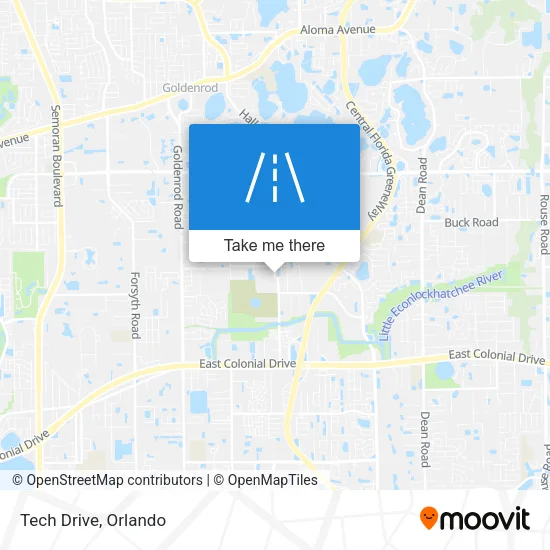 Tech Drive map