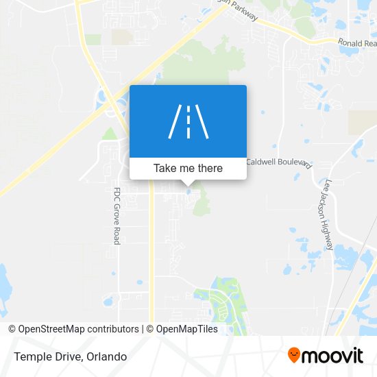 Mapa de Temple Drive