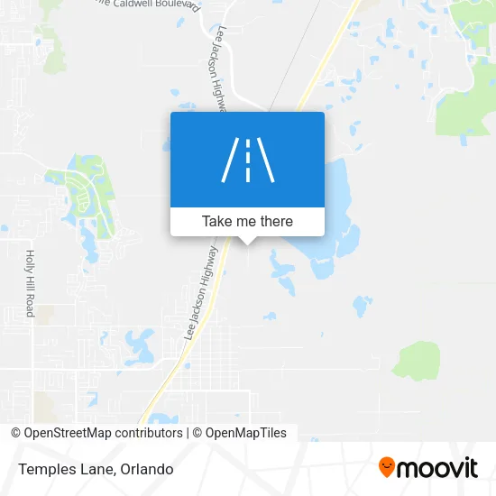 Temples Lane map