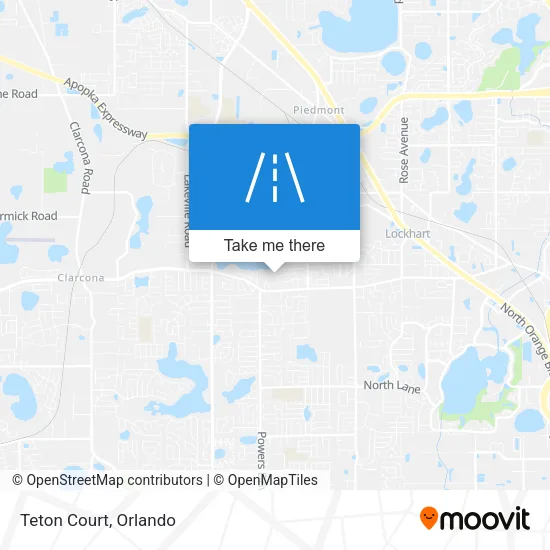 Teton Court map