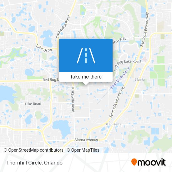 Mapa de Thornhill Circle