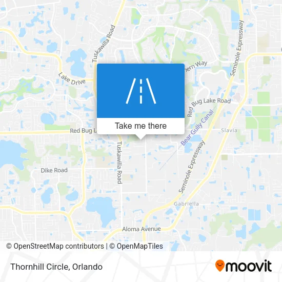 Thornhill Circle map