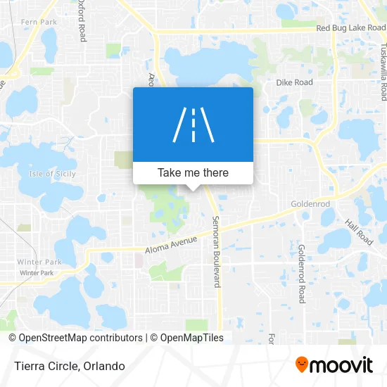 Tierra Circle map
