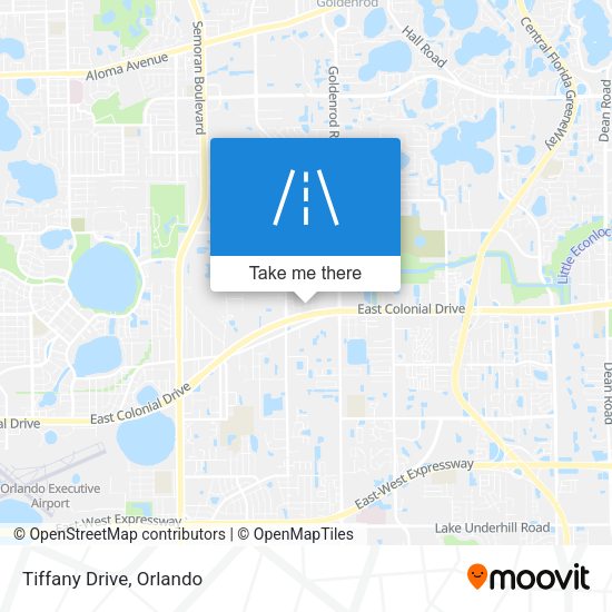 Mapa de Tiffany Drive