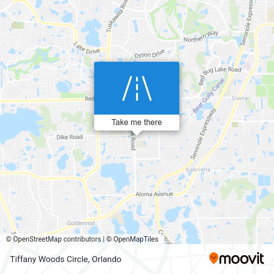 Mapa de Tiffany Woods Circle