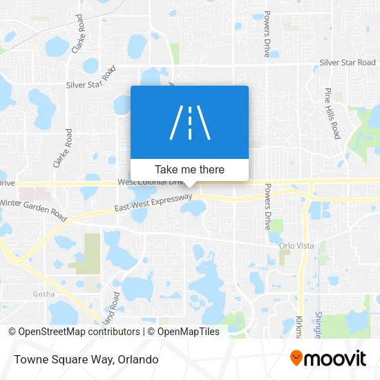 Towne Square Way map