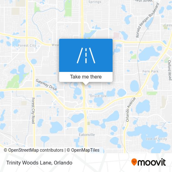 Mapa de Trinity Woods Lane