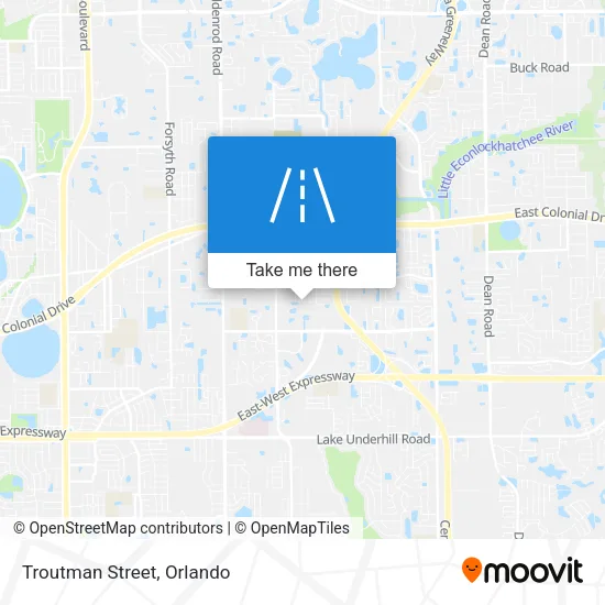 Troutman Street map