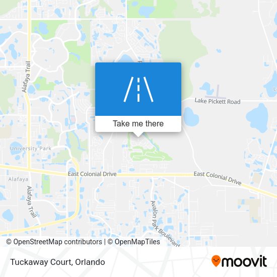 Tuckaway Court map