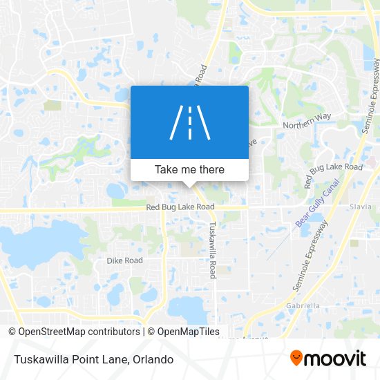 Tuskawilla Point Lane map