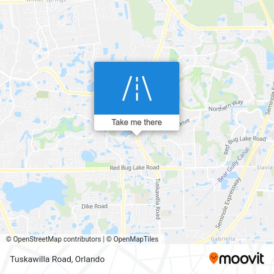 Tuskawilla Road map