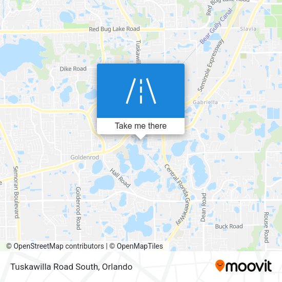 Tuskawilla Road South map