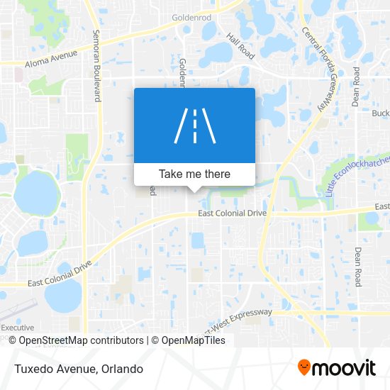 Mapa de Tuxedo Avenue