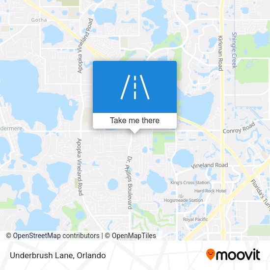 Mapa de Underbrush Lane