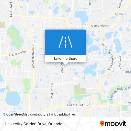Mapa de University Garden Drive