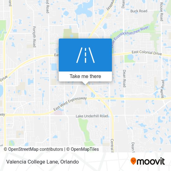 Mapa de Valencia College Lane