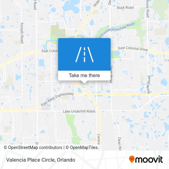 Mapa de Valencia Place Circle