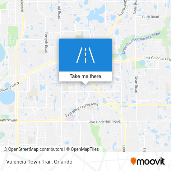 Valencia Town Trail map
