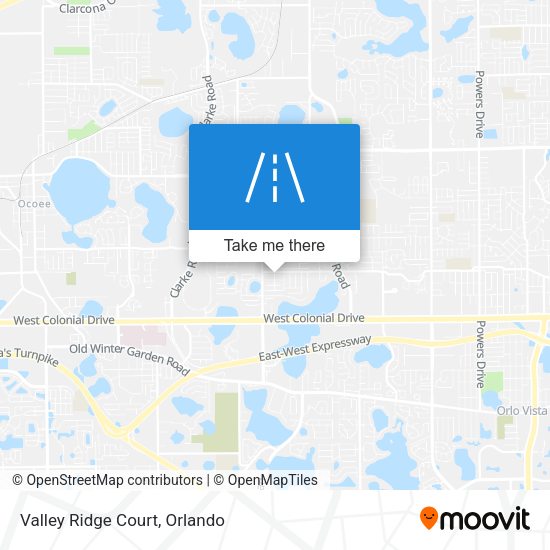 Mapa de Valley Ridge Court