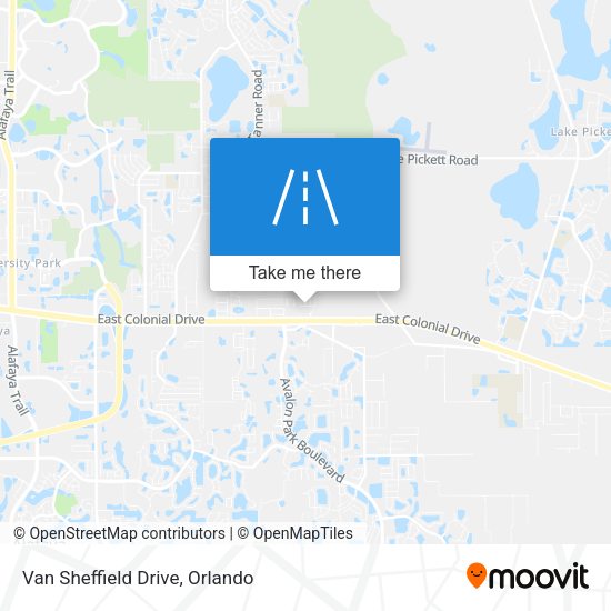 Van Sheffield Drive map