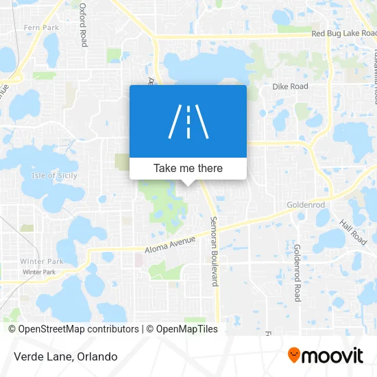 Verde Lane map