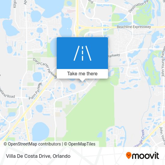 Mapa de Villa De Costa Drive
