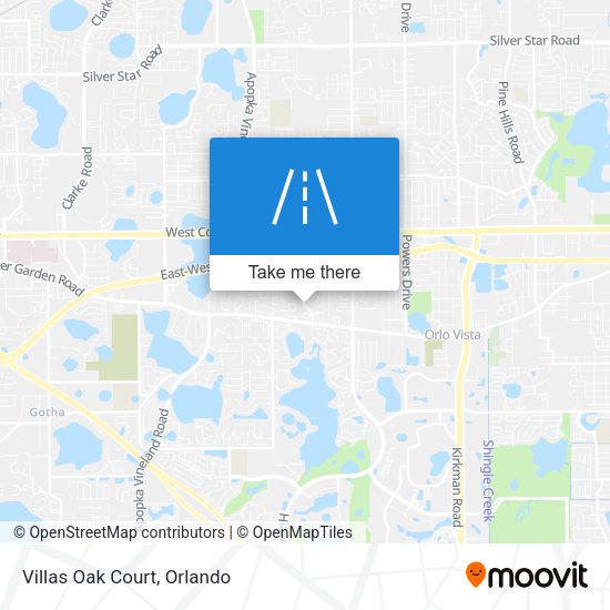 Mapa de Villas Oak Court